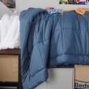 Bedsure Comforter Duvet Insert - Quilted Comforters Twin XL Size, All Season Duvet, GentleSoft Down Alternative Bedding Blanket, with 8 Tabs, Gifts for Women/Men, Dark Slate Blue, Twin XL 92x68 Inches