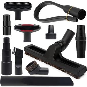 11 Pcs Household Vacuum Attachments for Shop Vac Accessories - 2 1/2" to 1 1/4" Vacuum Hose Adapter, 1 7/8" to 1" Adapter for Shop Vac, 1 1/4" Vacuum Brush Flexible Crevice Tool