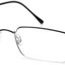 TERAISE Ultra Light Reading Glasses for Men/ Women with Blue Light Blocking, Stylish Comfortable Screwless HD Computer Readers Metal Frame Eyeglasses 3.0X