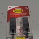 Command Medium Matte Black Wall Hook, 2 Coat Hooks and 4 Strips, Damage-Free Hanging with Adhesive, No Tools Great for Hanging Home Decor, Holds up to 3 lb