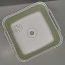 Collapsible Wash Basin for Baby Bottles - 2.4 Gallons Portable Wash Bin for RV Camping Sink, Space-Saving Dish Tub (Green)