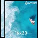 16x20 Picture Frame Set of 2, Scratch-Proof Black Frame Lightweight yet Sturdy Display Poster Artwork 16 x 20 Horizontally/Vertically - Slide-In Strips|2 Packs|Black|16"x20"