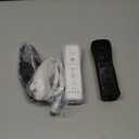 ZeroStory 2 Packs Wireless Controller and Nunchuck for Wii and Wii U Console, Gamepad with Silicone Case and Wrist Strap (Black and White)