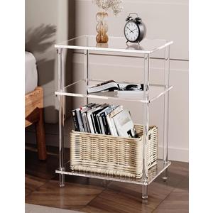 3 Tier Acrylic Side Table 31.5x11.5