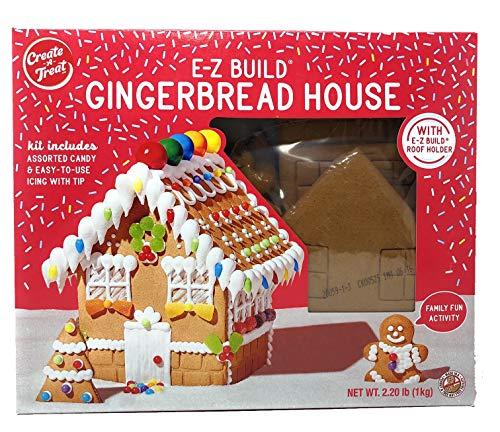 Create-a-Treat Large E-Z Build Gingerbread House Kit, Gift-Giving Edition, 29.9 oz, BB 05 JAN 2026