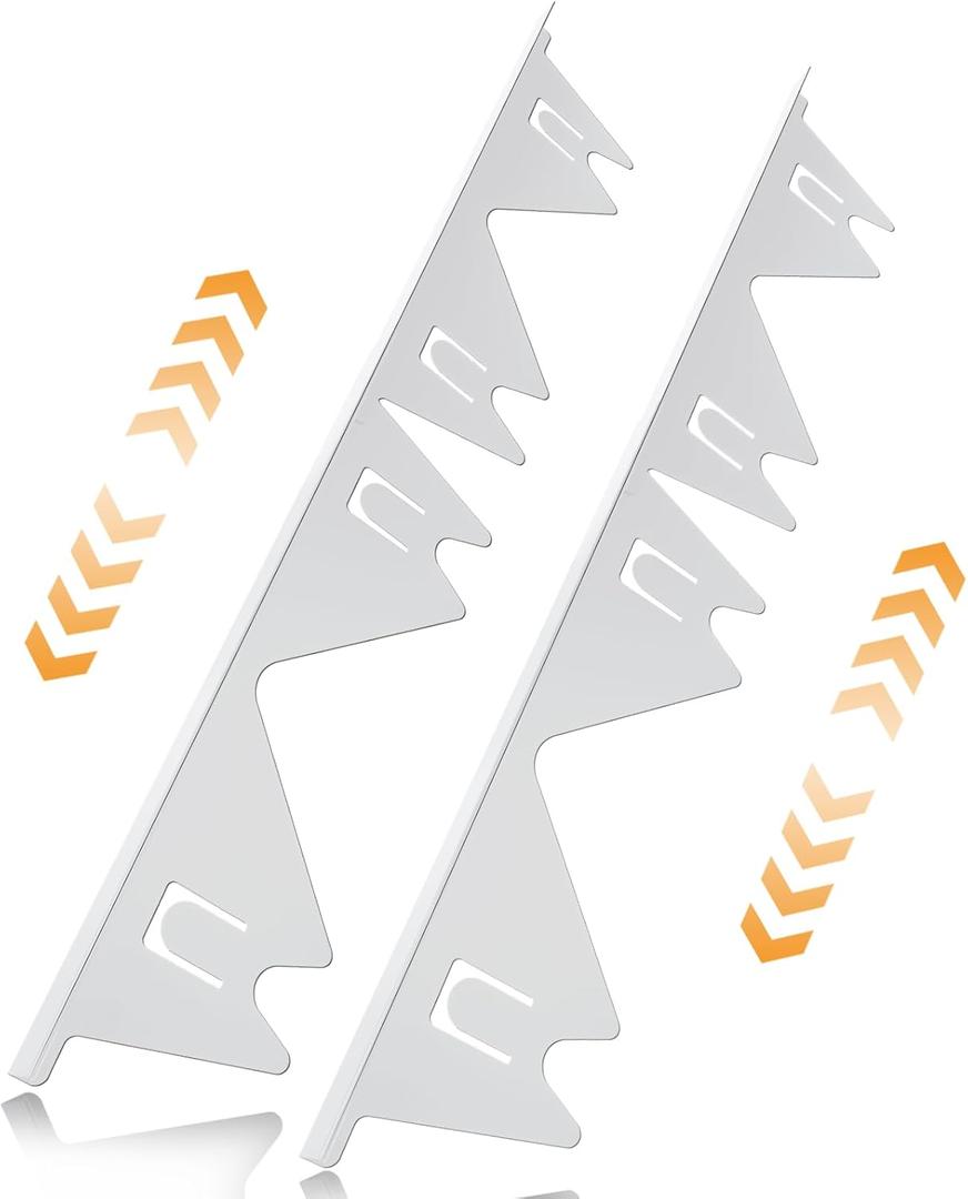 Stove Gap Covers Stainless Steel, 2 Pack Stove Gap Filler Easy Retractable Length 13.8" to 27.5", Width 0.79" ALMCALS Stove Gap Guards Range Trim Kit, Heat Resistant Guard Between Stove Top & Counter (White)