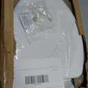Mayfair Ashton Easy to Clean Single Hinge Toilet Seat, Modern Slow Close Wood Toilet Seat, Made in USA, Elongated, White