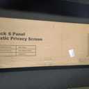 NicBex Outdoor Privacy Screen 72" HDPE Decorative 6 Panels for Patio,Brown