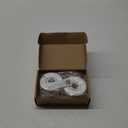 PATIKIL Wall Split Flange 1.2 Inch, 2Pcs 1.2" Thicken Cuttable ABS Round Escutcheon Plate Cover Buckle for Water Pipe Faucet Decoration, Silver