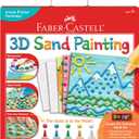 Faber-Castell 3D Sand Painting Kit for Kids: Create 5 Sand Art Pictures, DIY Arts and Crafts for Kids Ages 6-8+, Art Projects and Gifts for Girls and Boys, Red, Yellow, Green, Blue and White