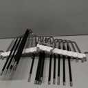 Upgrade 9 Layers Pants Hangers Space Saving, 2 Pack Multifunctional Pants Rack Non Slip Stainless Steel Clothes Space Saver Hangers Closet Organizers Storage for Pants Jeans Leggings, Creamy White