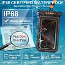Waterproof Phone Pouch Floating 2 Pack, IP68 Dry Bag Compatible with iPhone 17 16 15 14 Pro Max, Underwater Phone Case for Snorkeling Beach Swimming Cruise Travel Essentials