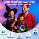 Karaoke Machine for Kids Adults, Portable Bluetooth Speaker with 2 Wireless Microphones, Portable Speaker Mini Karaoke Microphone for Home Party Birthday Gift for Girls Boys