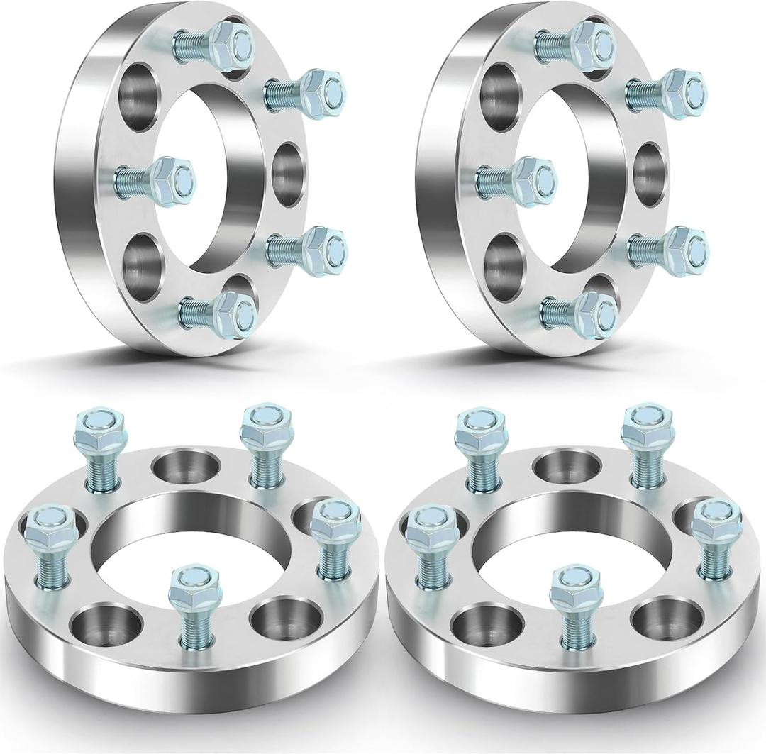 ECCPP 4PCS 1 Inch 5x5 to 5x5 5 Lug Wheel Spacers 5x127mm to 5x127mm Fits for 2007-2016 for Jeep Wrangler| 1999-2010 for Jeep Grand Cherokee| 2006-2010 for Jeep for Commander