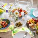 30 Pcs Easter Disposable Placemats Round Cartoon Placemats The Perfect Choice for Holiday, Party, Home Kitchen, and Table Decorations (Style 1)