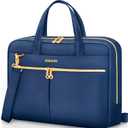 Ferkurn Laptop Bag Case Women Men Computer Bag Compatible with MacBook/HP/LG/Dell, Shoulder Strap Slim Carrying Messenger Briefcase, Blue, 14 Inch
