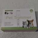 4 in 1 Dog Clippers Grooming Kit with LED Screen, Cordless Quiet Paw Trimmer & Nail Grinder, Rechargeable Waterproof Feet Ear Body Hair Shaver for Cats Dogs Pet Supplies, Pure White