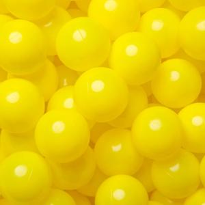 Realhaha Larger Plastic Balls for Ball Pit, Play Pin Balls for Toddlers Kid Ball Pits & Accessories for Bounce House,2.76 inches,50 100 pcs (yellow)
