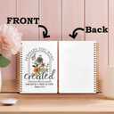 3 x SNNDER Boho Floral Christian Notebook, Esther 4:14 Bible Journaling Notebook, Christian Journals for Women, Prayer Journal, Church Notes Notebook, Scripture Hardcover Spiral Notebook 5.5x8.3 Inch