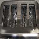 Cuisinart 4 Slice Toaster, Compact Stainless Steel Toaster with Extra-Wide Slots for Toasting Bread, French Toast, Bagels and Pastries, Defrost & Reheat Functions, CPT-180P1, Brushed Stainless