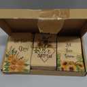 Outus 150 Pcs Sunflower Seed Envelopes Let Love Grow Seed Packets 3.5 x 2.4 Inch Self Adhesive Wedding Envelopes Rustic Floral Seeds Storage Pockets for Wedding Garden Office Party Supplies