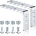 Zonon 2 Pack Flush Fender Bracket, Flush Trailer or Boat Trailers Galvanized Metal Brackets for 8" & 12" Fenders