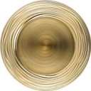 13 Inch Round Charger Plates, Set of 6, Dinner Chargers Bulk Wedding (Gold)