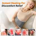 Heating Pad for Lower Back Pain Relief, Period Cramps Heating Wrap Pad, Machine Washable Heated Waist Belt with 9 Heat Levels and 4 Time Settings