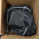 2 in 1 Stair Climbing Shopping Cart, 3-Wheel Lightweight Folding Grocery Trolley with Removable 40L Bag, Durable Aluminum Frame, Easy Stair Navigation, Ideal for Groceries & Laundry,Blue