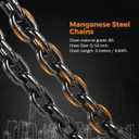 BEAMNOVA Lifting Chains with Adjuster Hooks, 5/16 Inch x 10 Ft, 7000lbs / 3.18 Tons, Chain Slings for Engine Hoist 2 Legs Industrial Grab Hook Heavy Duty