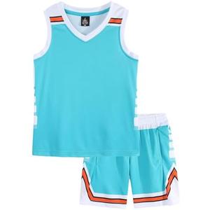 M2C Boys Girls Basketball Performance Tank Top and Shorts Set Jerseys Tracksuit, Small