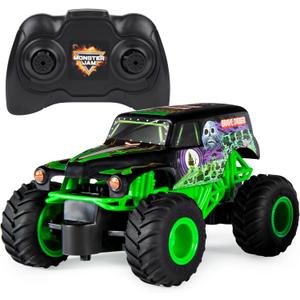 Monster Jam Official Grave Digger Remote Control Monster Truck, 1:24 Scale, 2.4 GHz, for Ages 4 and Up