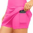 Tempt Me Women High Waisted Swim Skirt - Bathing Suit Bottoms Tummy Control Swimsuit Skirt with Pocket 2025 (XL)