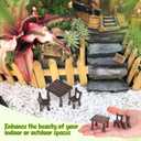 VOSAREA 10pcs Miniature Garden Furniture Ornaments Resin Tables Chairs for Dollhouse Accessories Landscape Decorations Rustic Charm Easy to Use and Lightweight