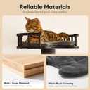 FUKUMARU Cat Wall Shelves, 4 in 1 Set, Black