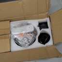 QUTWOB 52" Wood Ceiling Fan with Lights Remote Control,Quiet DC Motor 3 Blade Ceiling Fans for Patio Living Room, Bedroom, Office,Indoor Outdoor(Black+Dark Walnut)