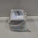 OrganiHaus Small Fabric Storage Baskets for Shelves 6 Pack, 12x8in Closet Storage Bins for Shelves, Cloth Baskets for Organizing, Linen Closet Organizers, Fabric Basket, Gray/Black