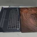 DONGKE Compatible with MacBook Pro 13 inch Case 2024 2023-2020 Release A2338 M2/M1 A2251 A2289 with Retina Display & Touch ID, Plastic Hard Shell & Keyboard Cover & Screen Film - Wood Grain