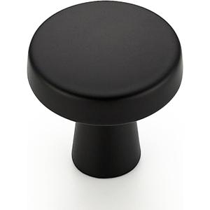 Ravinte 30 Pack Matte Black Cabinet Knobs Mini Round Knobs Single Hole Solid Drawer Pulls for Dresser Drawers -1 Inch Diameter