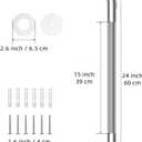 24 Inch Anti Slip Shower Grab Bar, Munzong Stainless Steel Bathroom Grab Bar, Satin Brushed Nickel Knurled Bathroom Balance Bar,Safety Hand Rail Support Handicap Elderly Senior Assist Bath Handle