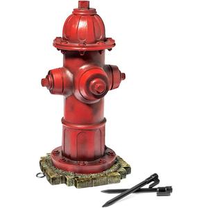 Dog Fire Hydrant Garden Statue with 2 Stakes, 14 Inches (Small)