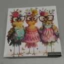 Funny Chicken Puzzles for Adults 1000 Pieces, Cute Bird Flower Jigsaw Puzzles, Beautiful Animal Art Puzzles