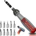 11 in 1 Screwdriver, Portable Multifunctional Screwdriver Set, Flat Head/Slotted/Phillips/Hex/Square Head/Hex, Nut Driver Suitable for Outdoor and Daily Maintenance Tools