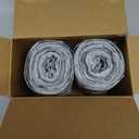 Plasticplace 6 Gallon Trash Bags White Drawstring Garbage Can Liners, 17 x 20, 100 Count, for Bathroom Kitchen Office Car Small Trash Bags, Leak-Proof & Tear-Resistant