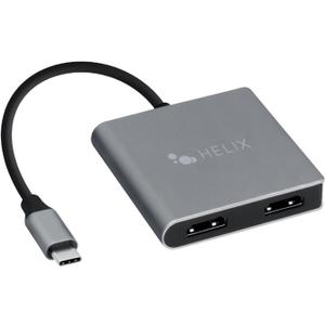 HELIX 4-in-1 USB-C Adapter with Dual HDMI, USB-C, and USB-A 3.0