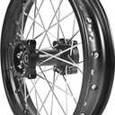 Trkimal Rear Wheel Rim Hub for Motocross Off Road Dirt Pit Bike (90/100-14 (15mm Bearing))