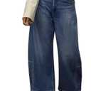 Womens Wide Leg Jeans Mid Rise Baggy Boyfriend Stretchy Ankle Vintage Denim Cropped Pants Trendy 2025