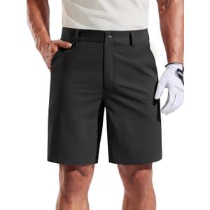 FREE SOLDIER Men's Golf Shorts Lightweight Stretch Quick Dry Casual Dress Shorts for Work and Travel with 5 Pockets