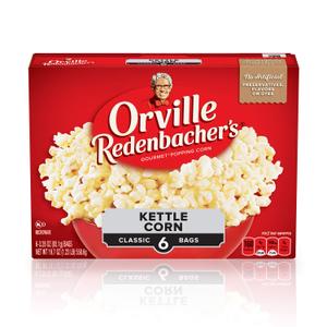 Orville Redenbacher's Microwave Popcorn, Kettle Corn, 3.28 oz., 6-Count (EXP 06/26/26)