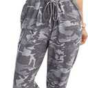 KIRUNDO Women 2025 Summer Jumpsuits Casual Sleeveless Drawstring Elastic Waist Romper Vacation Cruise Airport Travel Outfits (Large, Camouflage Grey)